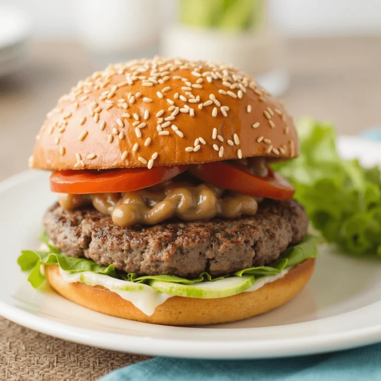 Delicious Homemade Burger – Easy Recipe with Ground Beef