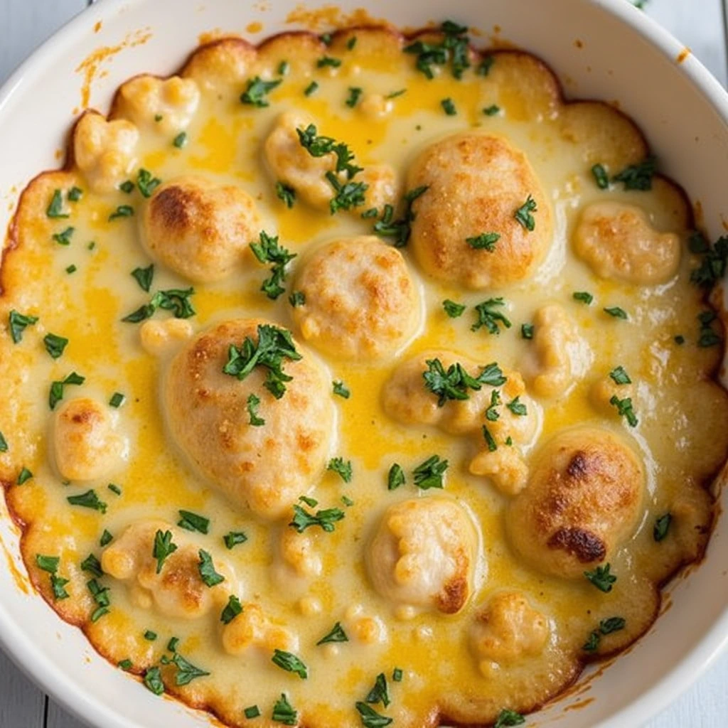 Golden Baked Chicken Jalouise – A Cheesy Delight