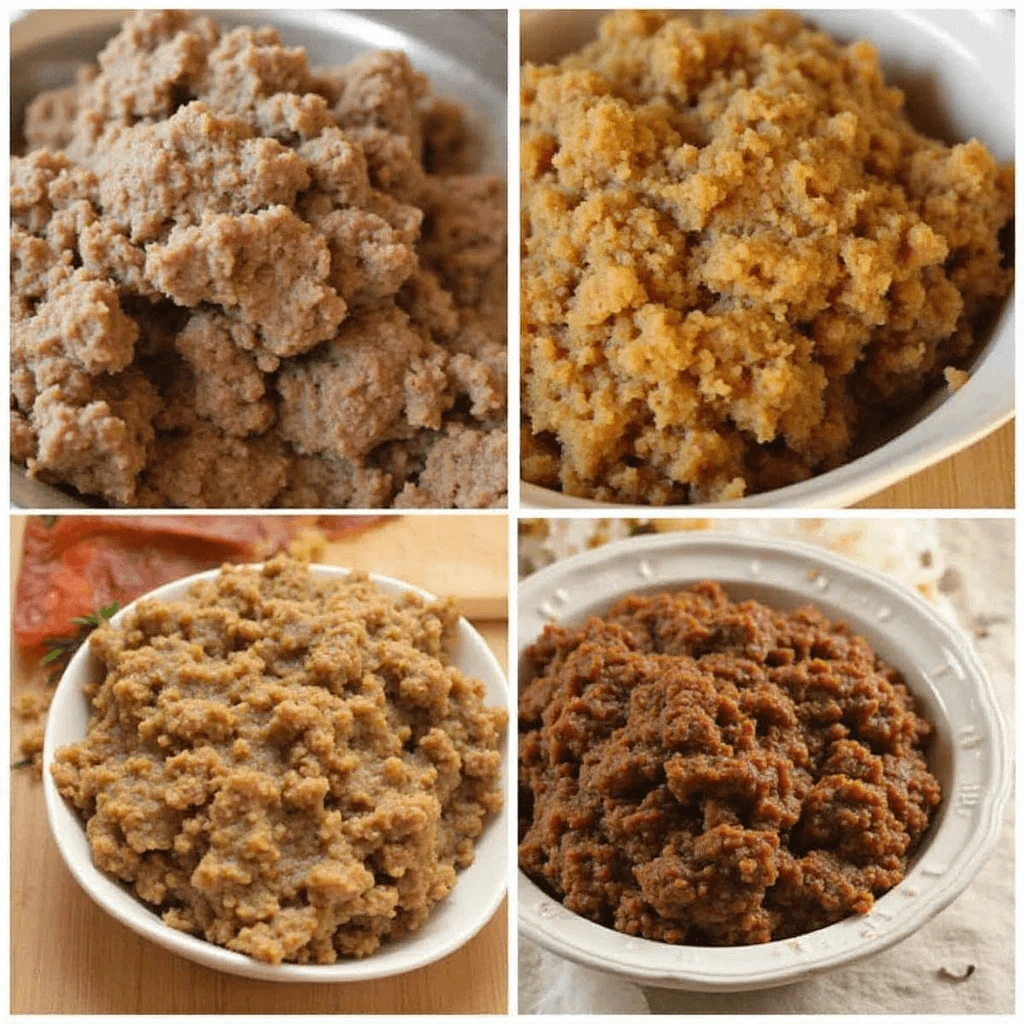 Crock pot full of savory ground beef and vegetables with steam rising