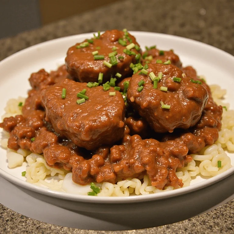 Tender Filipino Beef Pares recipe in savory-sweet sauce served with garlic rice