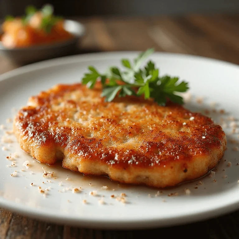 Beef Cutlet Recipe Serving Idea