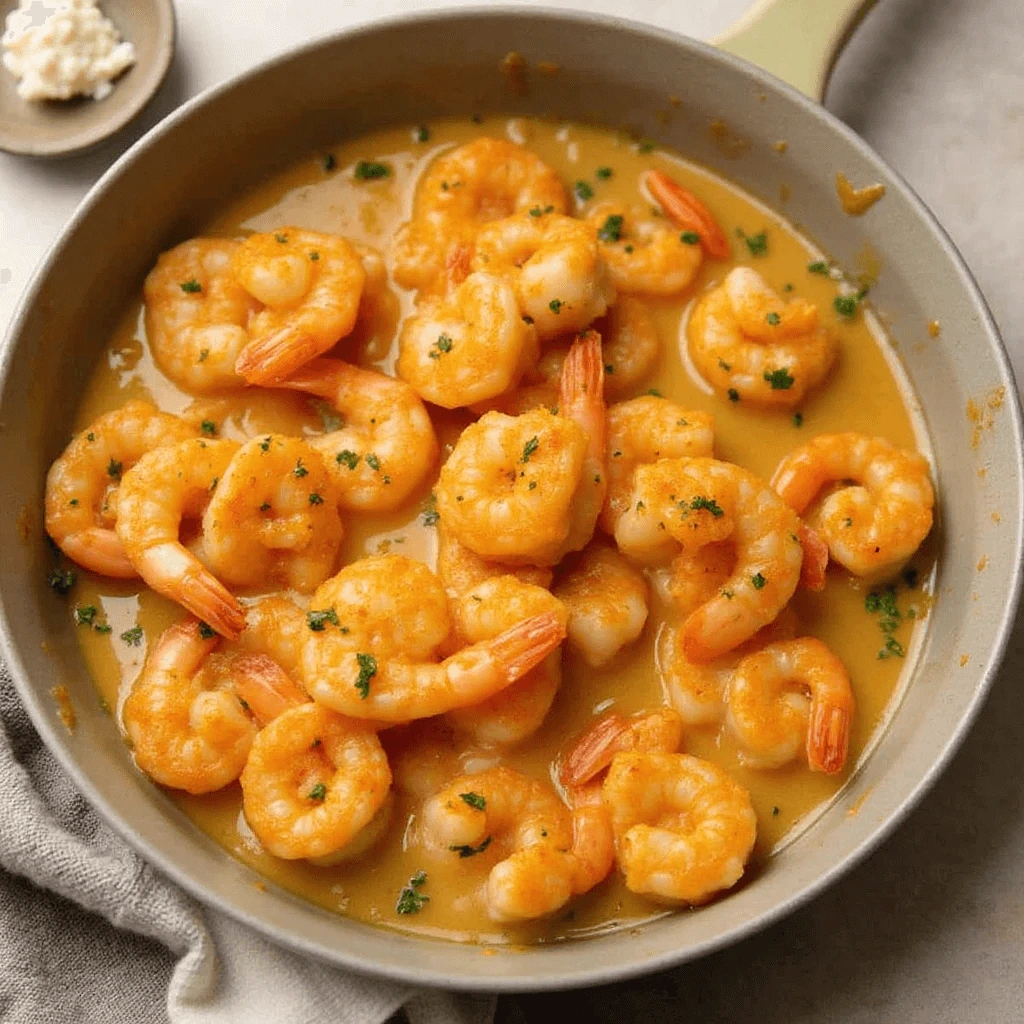 Garlic Butter Shrimp with Rice Dinner