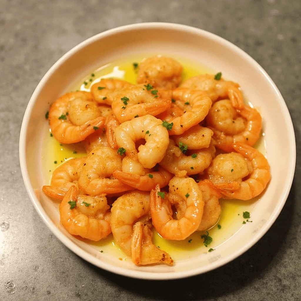 Garlic Butter Shrimp Recipe in Skillet