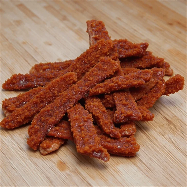Marinated beef slices for spicy beef jerky recipe
