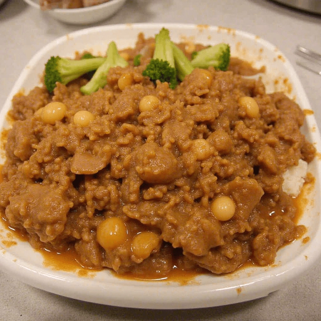 Yoshinoya beef recipe simmering beef and onions in soy sauce and mirin