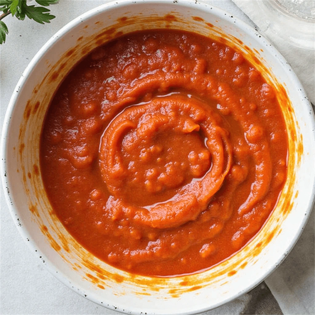 Homemade Roasted Tomato Sauce with Fresh Basil